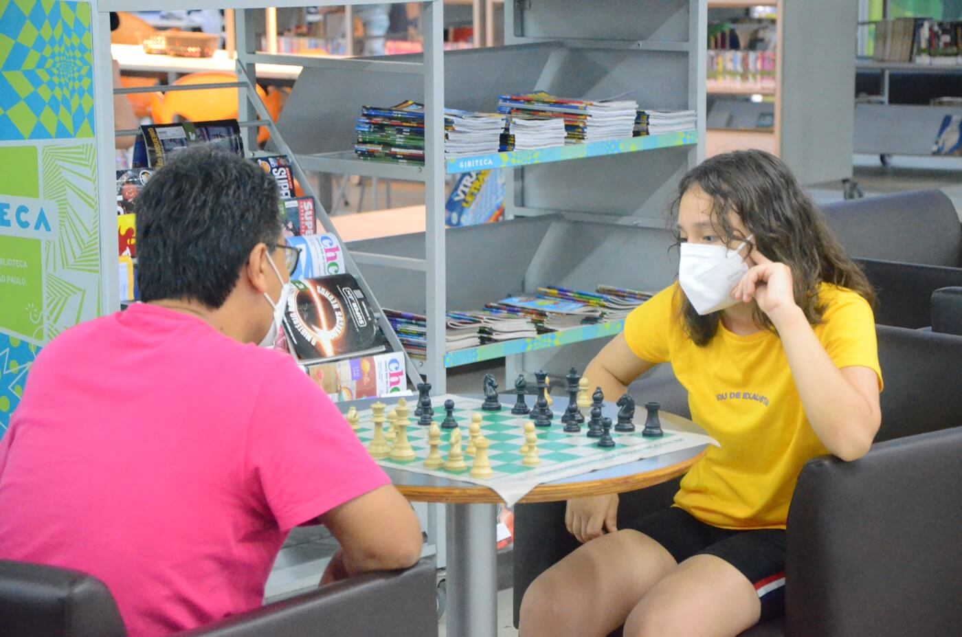 Jogos para todos! Oficina de xadrez - Biblioteca de São Paulo