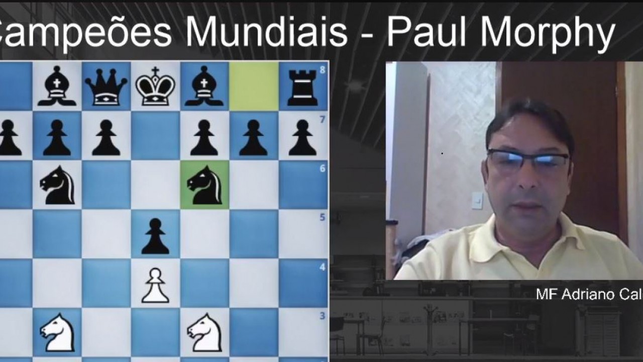 Atividade online destaca partidas de xadrez vencidas por Paul Morphy - SP  Leituras