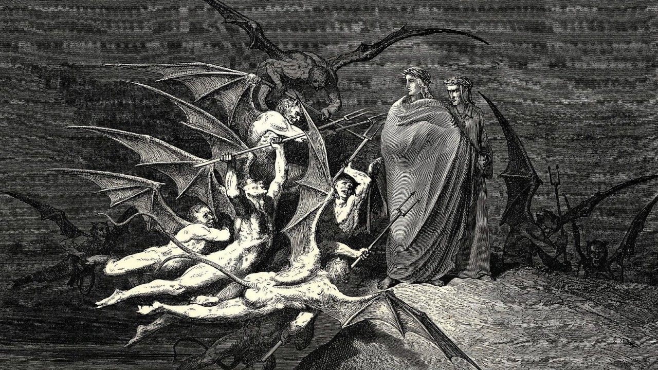 O 'Inferno' de Dante é uma viagem de ida e volta ao inferno.